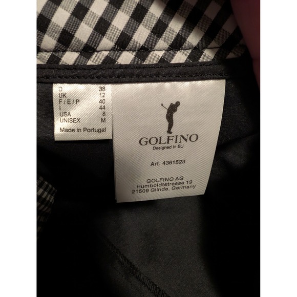 Womens Gingham Plaid Golf Skirt with built in Shorts Black and White size 8 - Picture 5 of 5